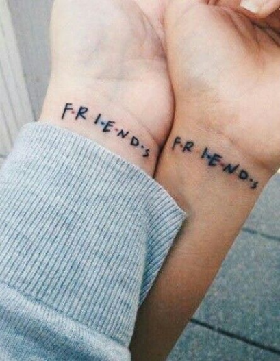 F.R.I.E.N.D.S logo tattoos