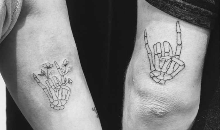 Skeleton Hand Tattoos