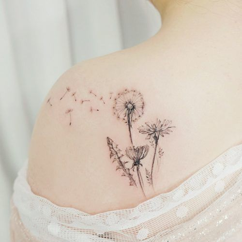 Eye-Catching Dandelion Tattoos Just for You