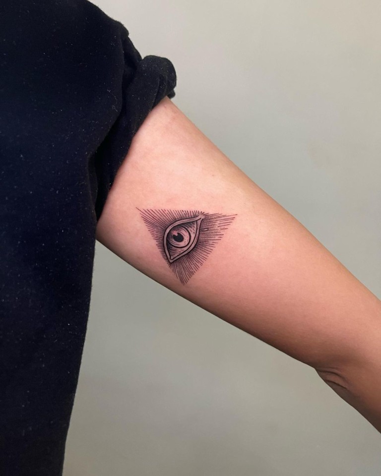 Triangle eye tattoo meaning