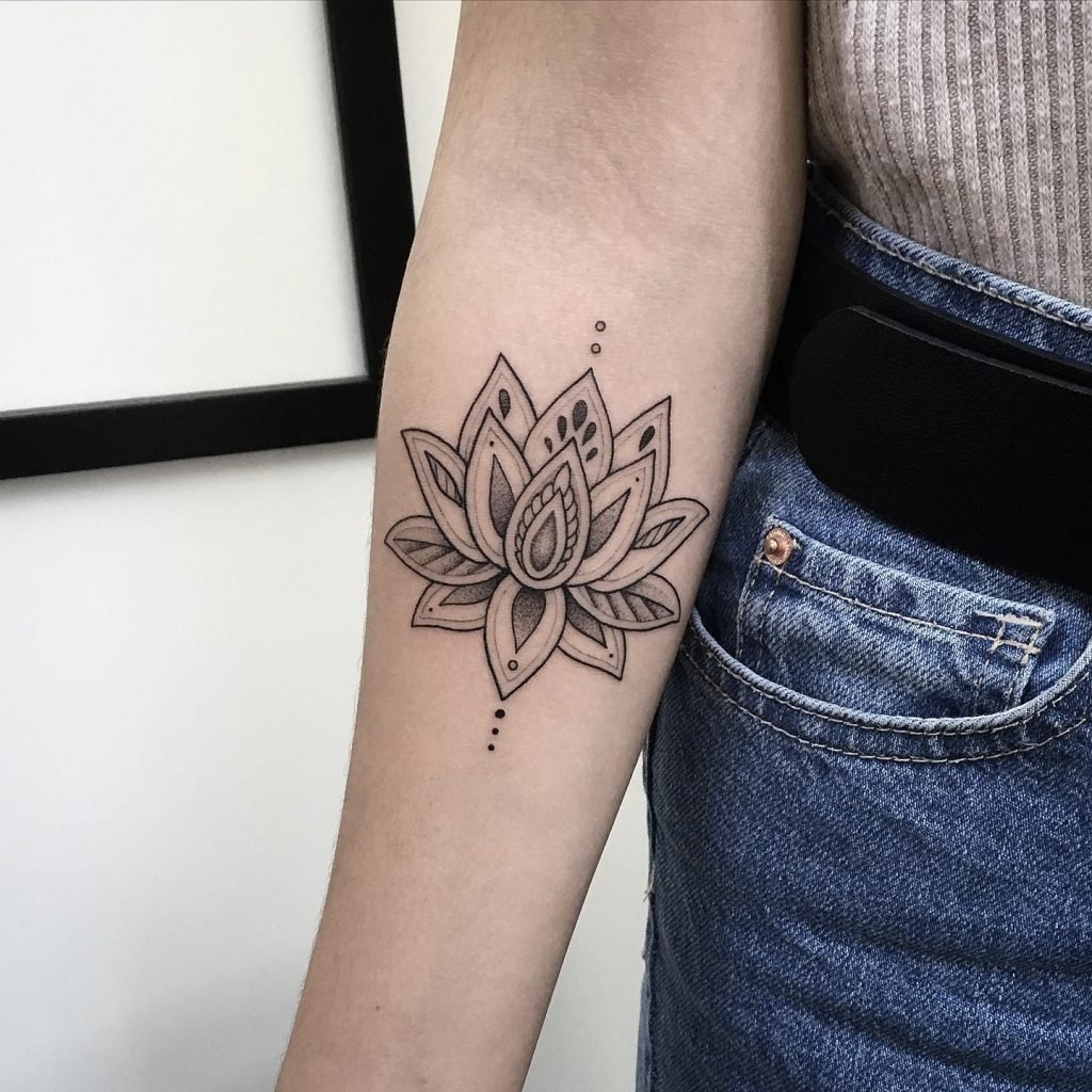 Lotus flower tattoo