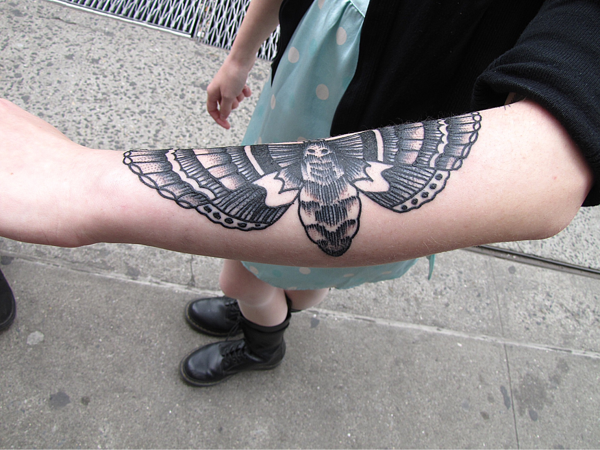 Moth tattoo