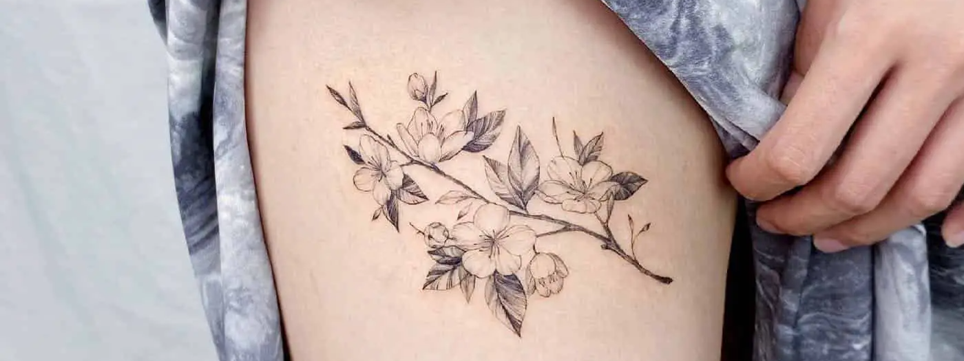 Classy Side Thigh Tattoos