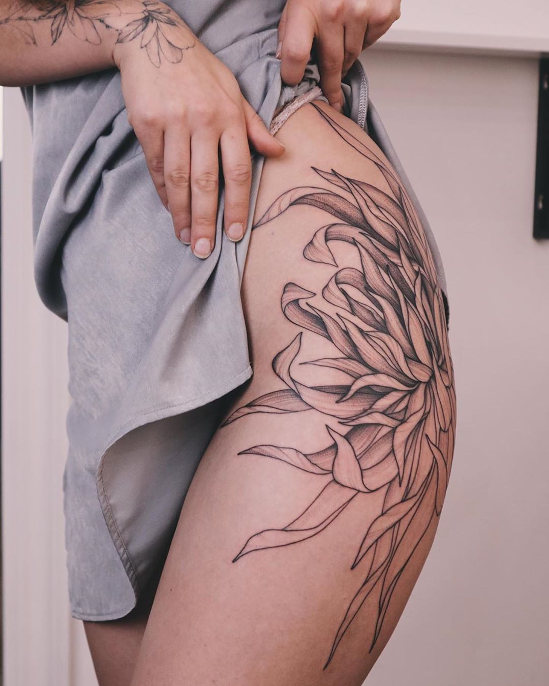 Side Thigh Tattoos