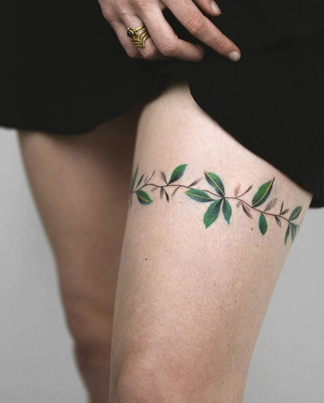 Side Thigh Tattoos