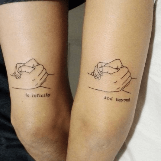 To infinity and beyond best friend tattoo