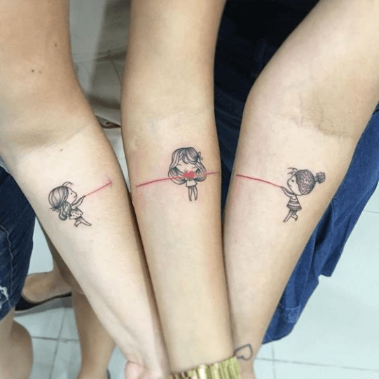 Matching best friend tattoos