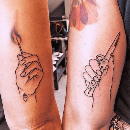 Matching best friend tattoos