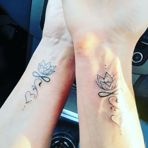 Lotus deep meaningful design for best friend tattoo