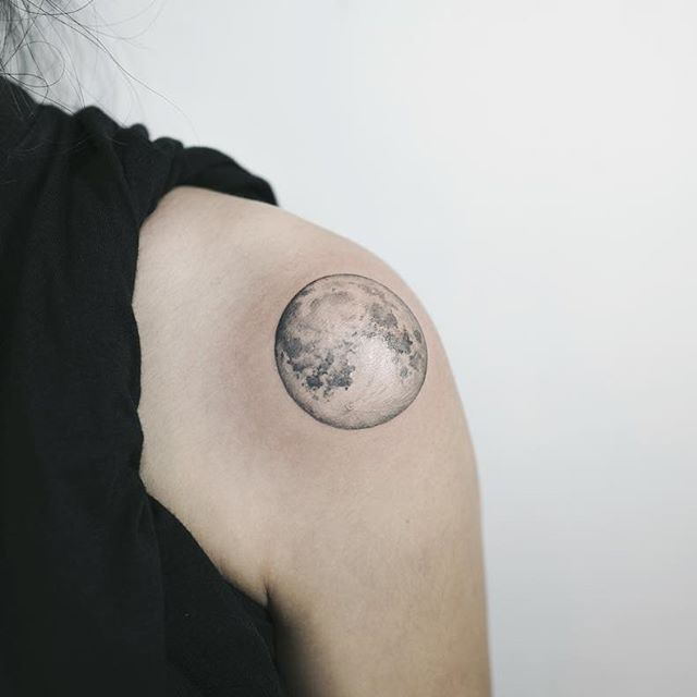 Moon phases tattoo