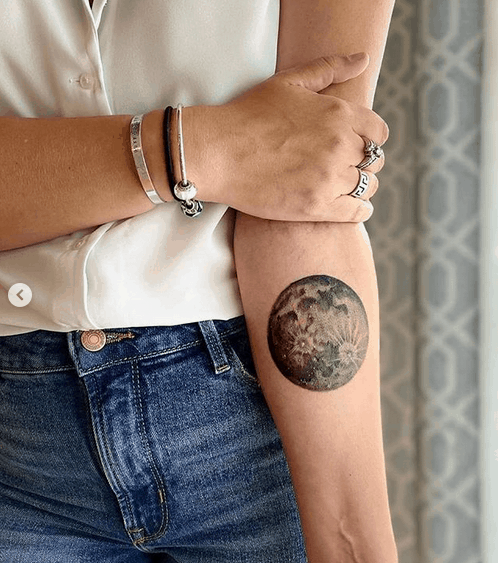 Moon phases tattoo