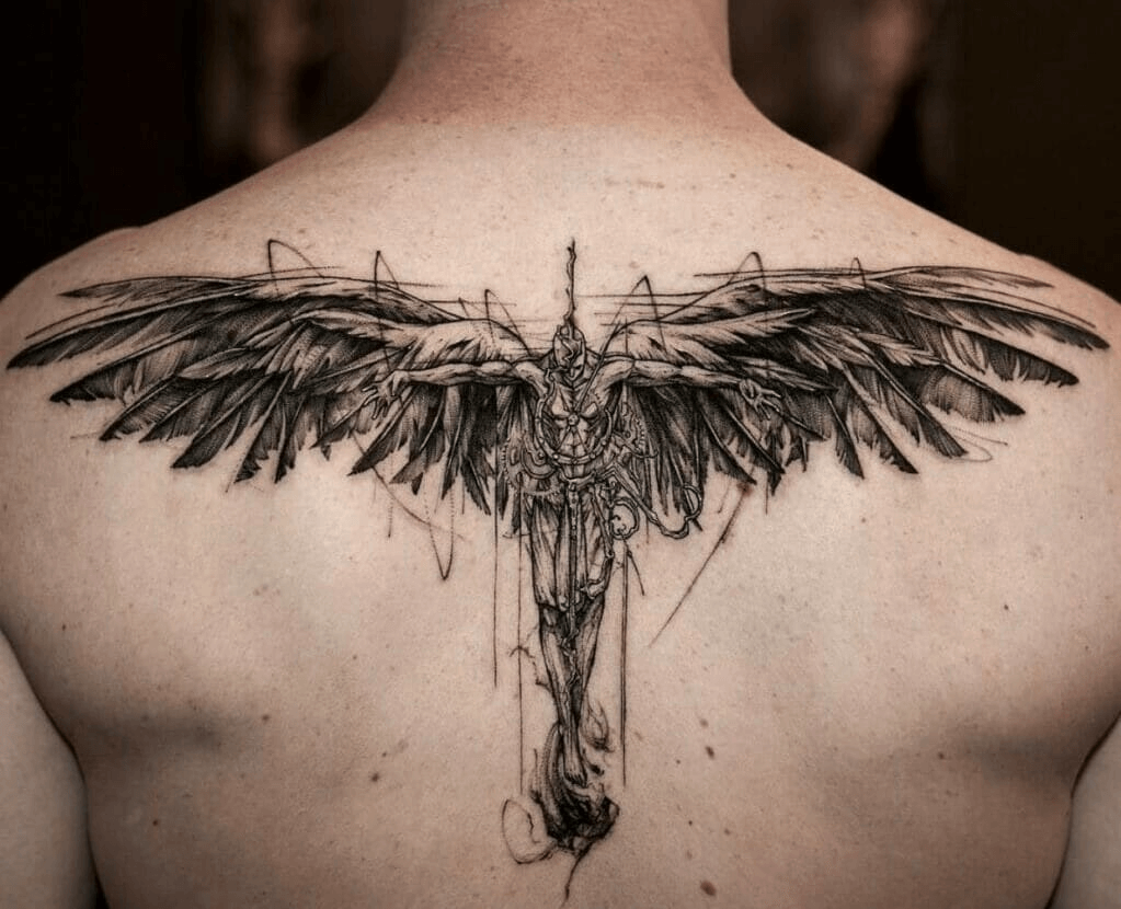 fallen angel tattoo