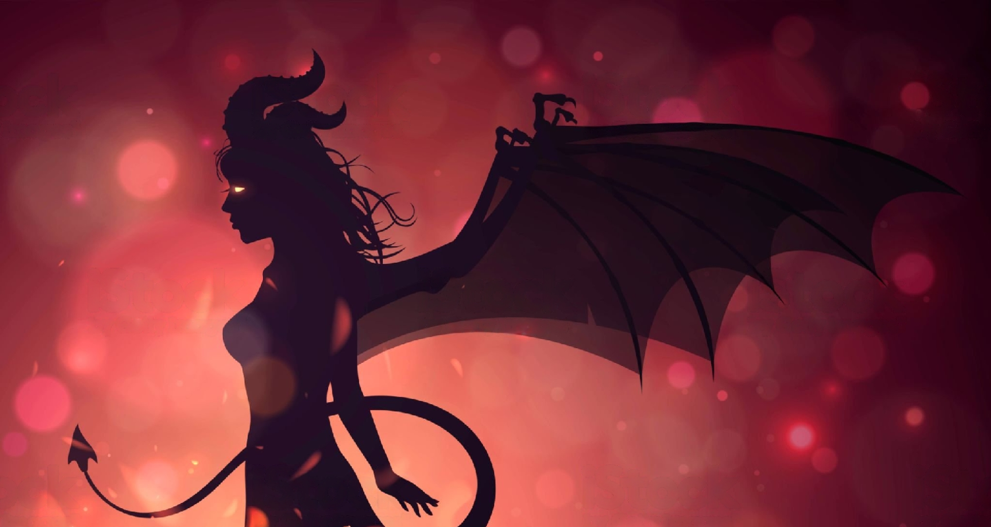 Succubus image in the digital art