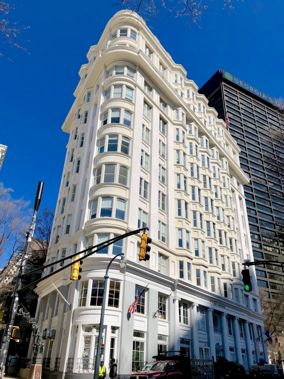 Flatiron Building in Atlanta, GA and tattoo inspired by it