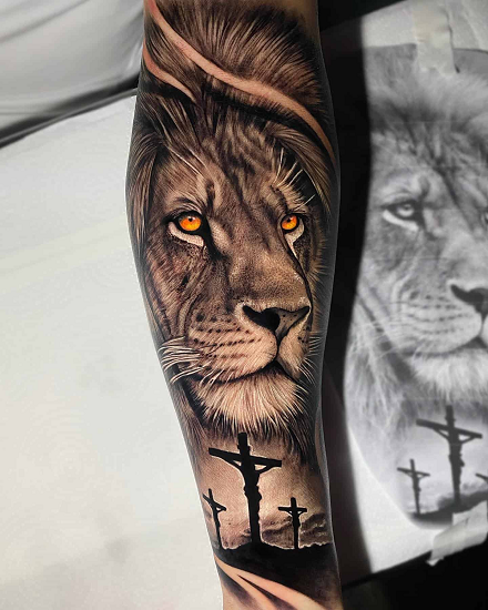 Lion tattoo