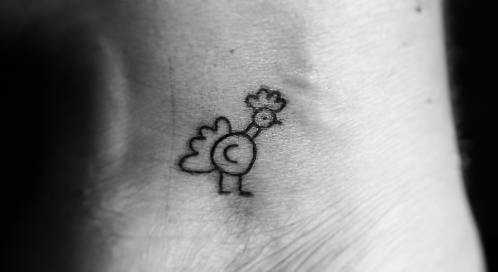 Chicken Scratch Tattoos