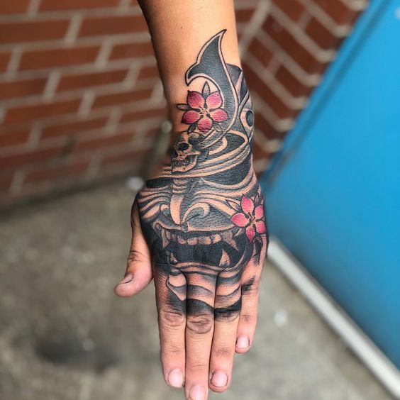 Samurai Tattoo on Hand