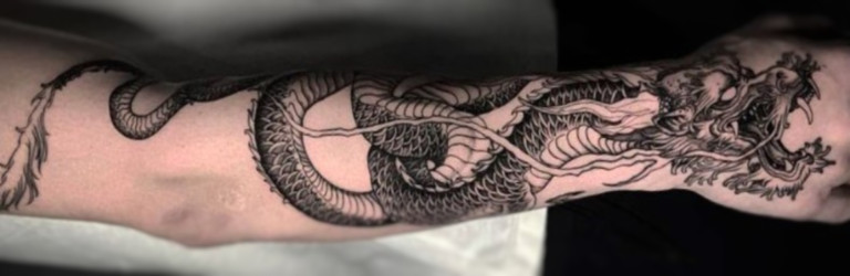 Japanese dragon tattoo