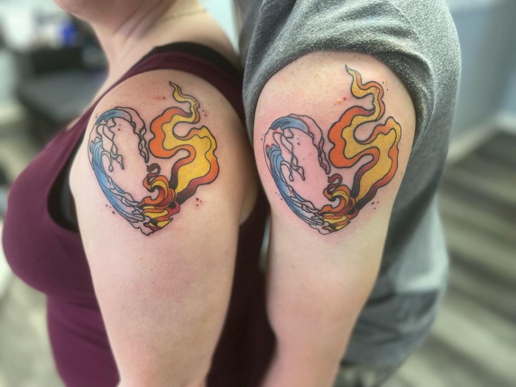 ? Fire and water tattoo