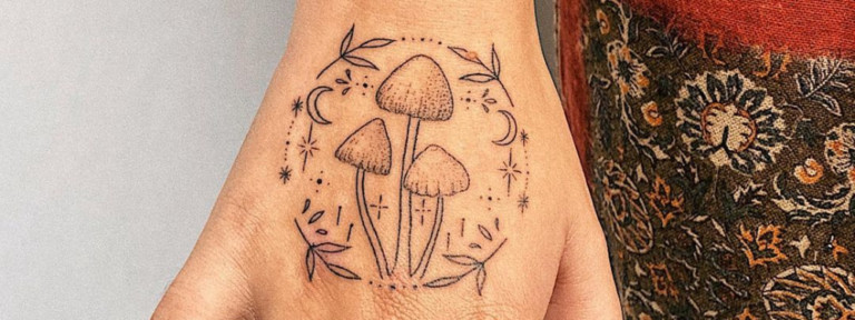 Mushroom tattoo