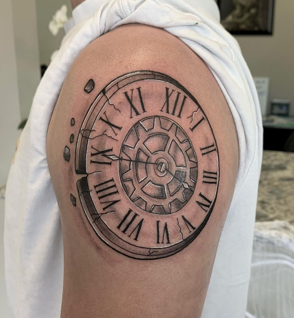 Roman Clock Tattoos