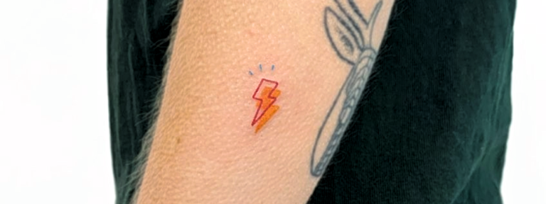 Lightning tattoo