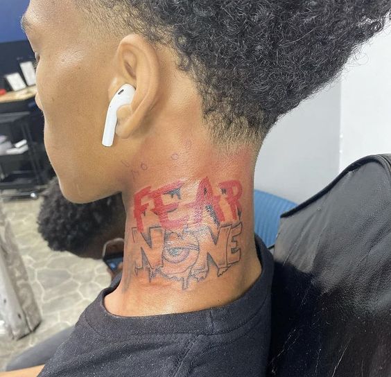 Fear none tattoo