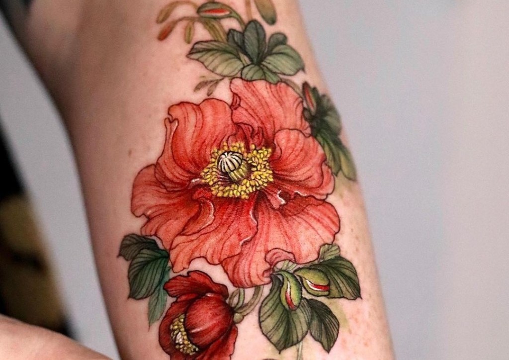 80 Beautiful Ideas for a Poppy Tattoo