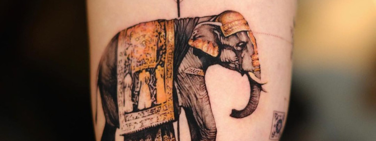 Elephant tattoo