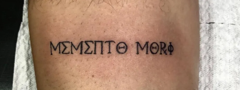 tatuagem memento mori