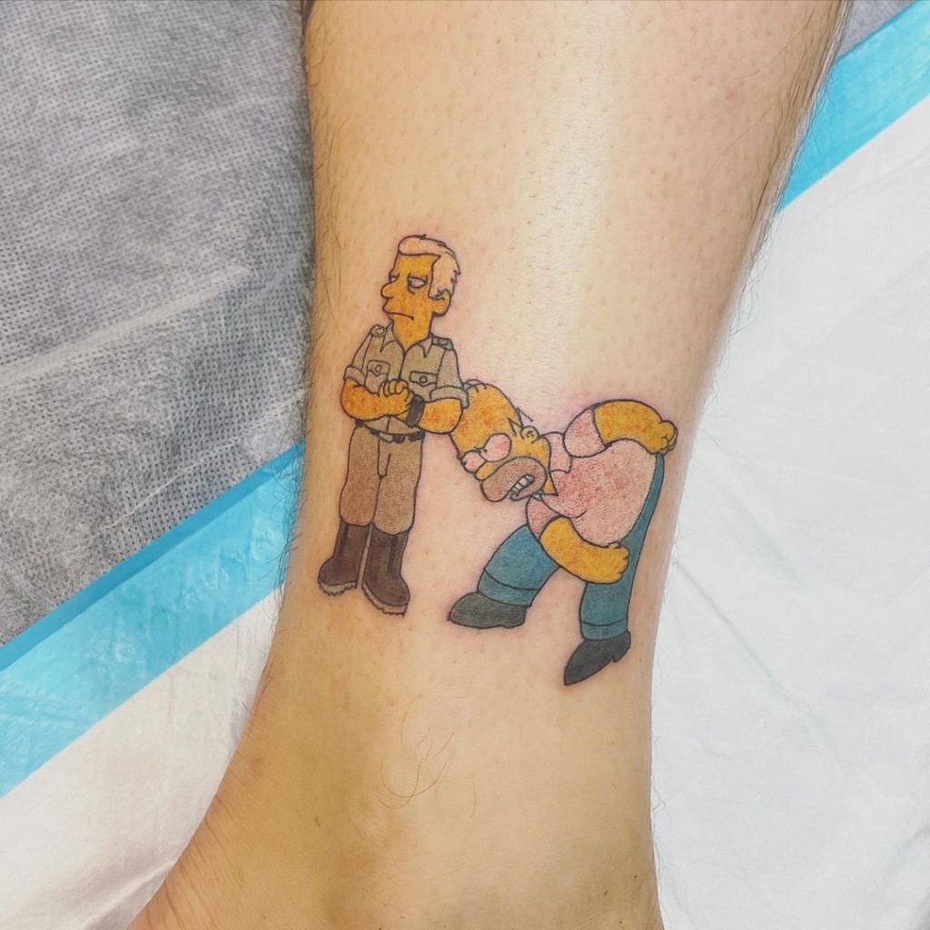 Lauren has tattooed quite a few members of the Simpsons family!