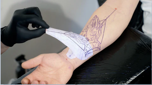 Pre-Work Steps for Using a Tattoo Stencil