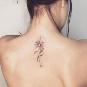 Flower Spine Tattoo