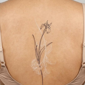 Flower Spine Tattoo