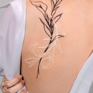 Flower Spine Tattoo