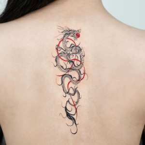 Spine tattoo for girls