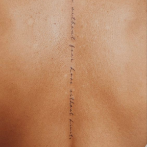 spine tattoo ideas with meaning