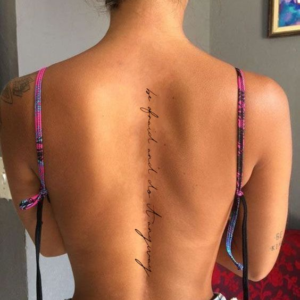 spine tattoo ideas with meaning