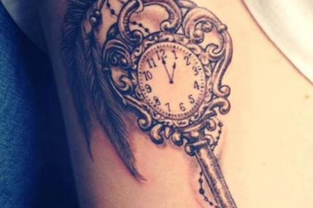 special birth symbol and clock