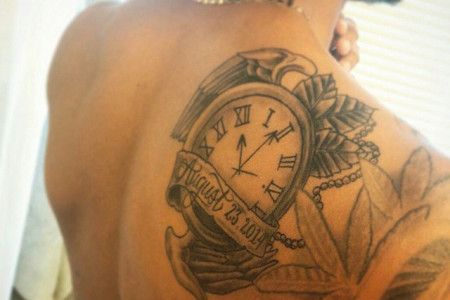birth clock tattoo