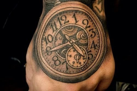 birth clock tattoo