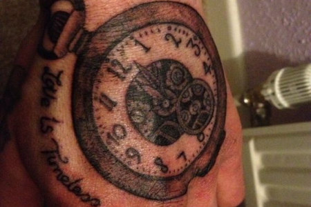 birth clock tattoo