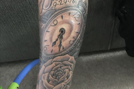 birth clock tattoo
