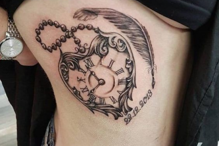 special birth symbol and clock