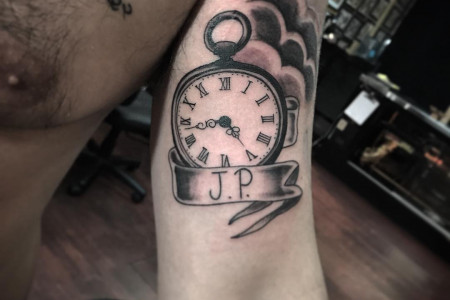 birth clock tattoo