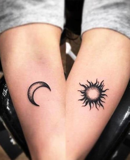 Sun and Moon Tattoos