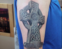Celtic cross tattoo