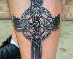Celtic cross tattoo