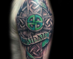 Celtic cross tattoo