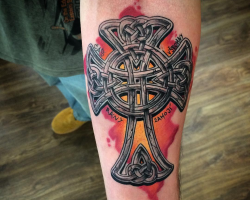 Celtic cross tattoo